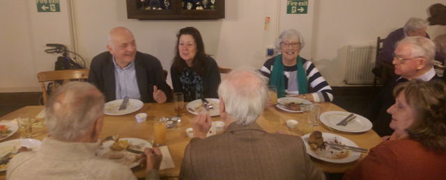 Over 60s lunch at the King William Catcott